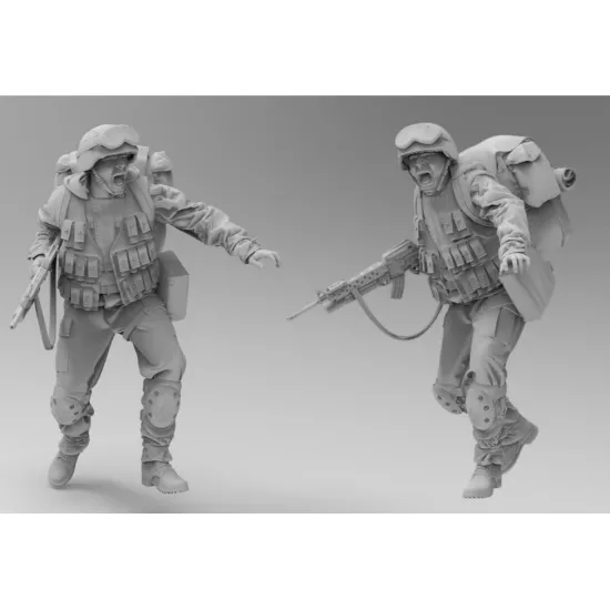Black Snake Usmc-03 1/35 Us Marines Operation Iraqi Freedom 2 Figures In Kit