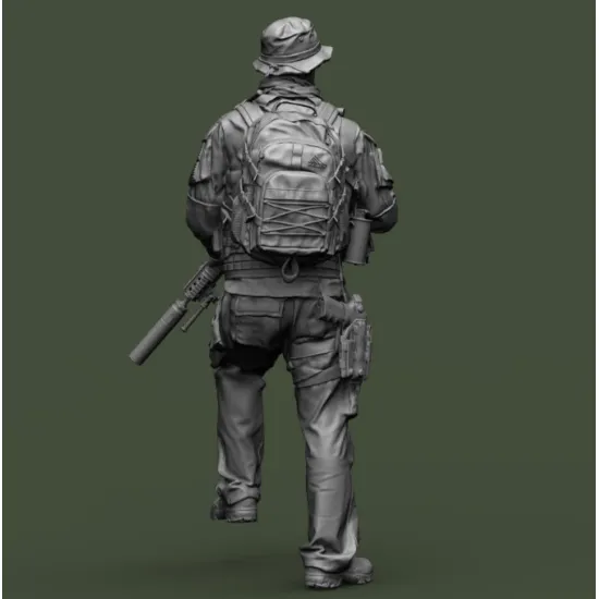 Black Snake Axes 1/35 Navy Seals Operator Axes Lutrel Resin Figure Kit