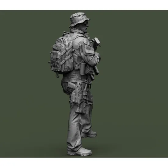 Black Snake Axes 1/35 Navy Seals Operator Axes Lutrel Resin Figure Kit