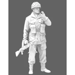 Black Snake Devil-02 1/35 Commando Red Devils Bren Gunner Resin Figure Kit