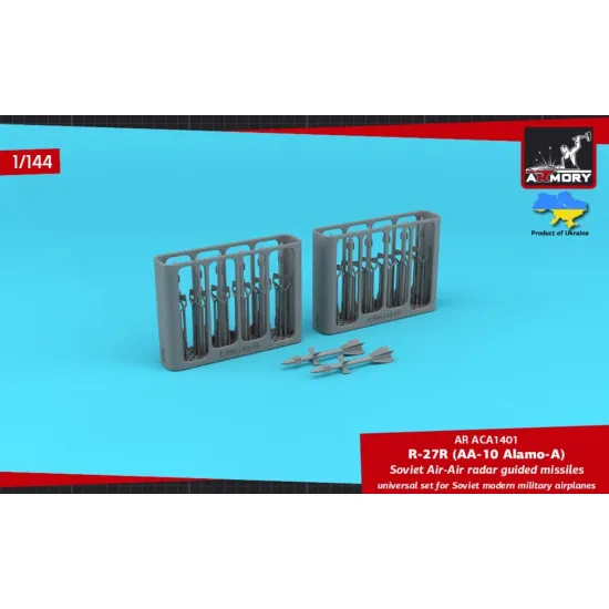 Armory Aca1401 1/144 R-27r Aa-10 Alamo-a Air-air Radar Guided Missiles 12pcs 3d-printed Parts Universal