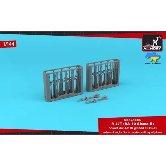 Armory Aca1402 1/144 R-27t Aa-10 Alamo-b Air-air Ir Guided Missiles 12pcs 3d-printed Parts Universal