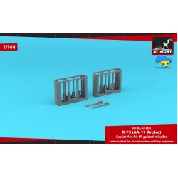 Armory Aca1403 1/144 R-73 Aa-11 Archer Air-air Ir Guided Missiles 12pcs 3d-printed Parts Universal