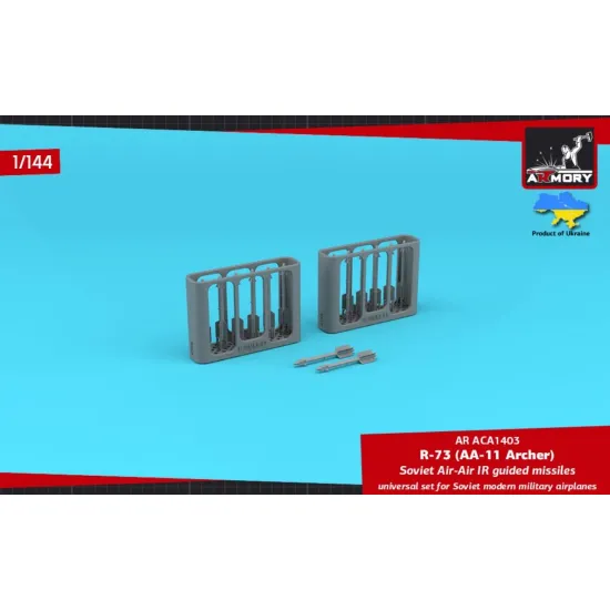 Armory Aca1403 1/144 R-73 Aa-11 Archer Air-air Ir Guided Missiles 12pcs 3d-printed Parts Universal