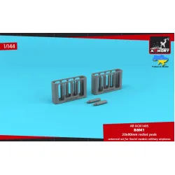 Armory Aca1405 1/144 B8m1 20.80mm Rocket Pods 12pcs 3d-printed Parts Universal