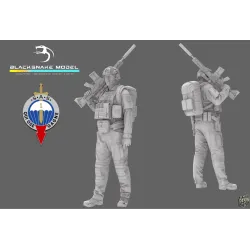 Black Snake Sas-03 1/35 1er Rpima French Sas Resin Figure Kit