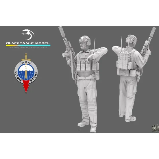 Black Snake Sas-05 1/35 1er Rpima French Sas Resin Figure Kit
