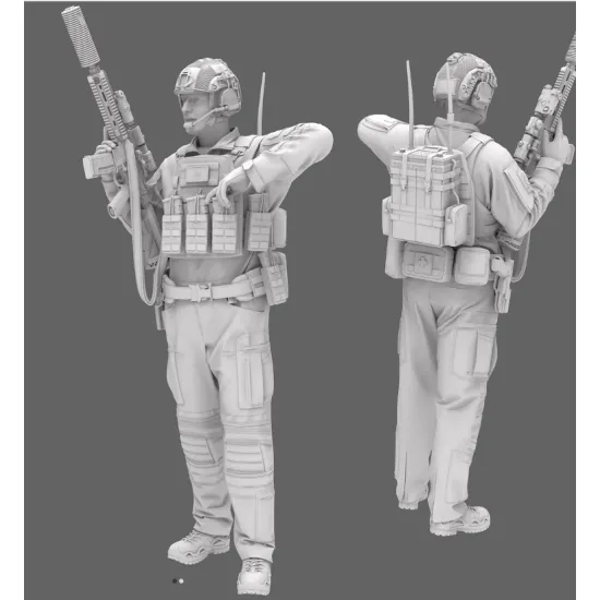 Black Snake Sas-05 1/35 1er Rpima French Sas Resin Figure Kit