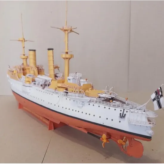 Orel397 1/200 Armored Cruiser Furst Bismarck Country Germany 1900 Series Navy Paper Model Kit