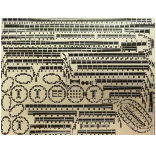 Orel397/1 1/200 Photo-etched For Paper Model Furst Bismarck