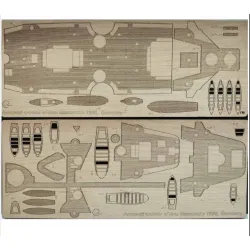 Orel397/3 1/200 Wood Veneer Decks Furst Bismarck
