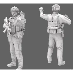 Black Snake Sas-06 1/35 1er Rpima French Sas Resin Figure Kit