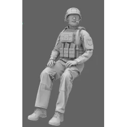 Black Snake Fr-02 1/35 French Soldier Flight Commander Resin Figure Kit