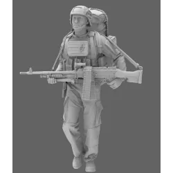 Black Snake Fr-10 1/35 French Soldier Mag 58 Resin Figure Kit