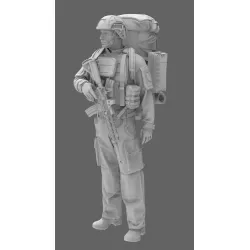 Black Snake Fr-12 1/35 French Soldier Resin Figure Kit