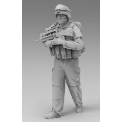 Black Snake Fr-17 1/35 French Soldier On Patrol In Afghanistan Resin Figure Kit