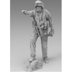 Black Snake Fr-18 1/35 French Soldier On Patrol In Afghanistan Resin Figure Kit