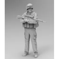 Black Snake Fr-20 1/35 French Soldier On Patrol In Afghanistan Resin Figure Kit