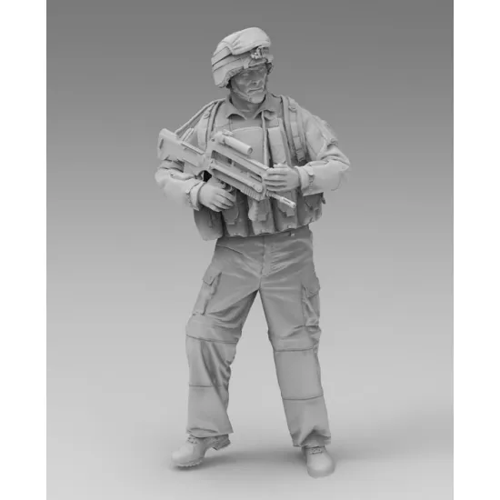 Black Snake Fr-22 1/35 French Engineer Soldier On Patrol In Afghanistan Resin Figure Kit