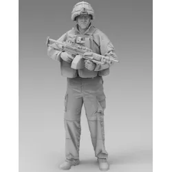Black Snake Fr-23 1/35 French Engineer Soldier In Afghanistan Resin Figure Kit