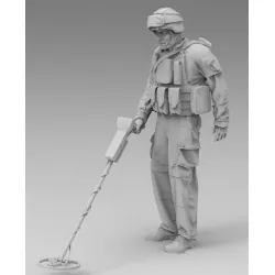 Black Snake Fr-26 1/35 French Engineer Soldier In Afghanistan Resin Figure Kit