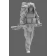 Black Snake Rdp-04 1/35 Minimi Marksman From The 13th Parachute Dragoon Regiment Resin Kit