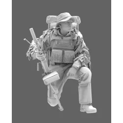 Black Snake Rdp-06 1/35 Minimi Marksman From The 13th Parachute Dragoon Regiment Resin Kit