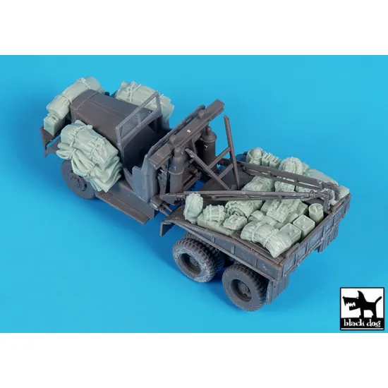 Black Dog T72202 1/72 Diamond T 969 Wrecker Softcab Accessories Set For Ibg
