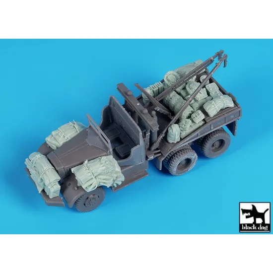 Black Dog T72202 1/72 Diamond T 969 Wrecker Softcab Accessories Set For Ibg