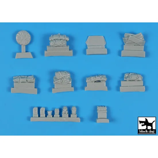 Black Dog T72203 1/72 Sd Kfz 232 6 Rad Car Accessories Set For Italeri
