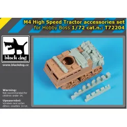 Black Dog T72204 1/72 M4 High Speed Tractor Accessories Set For Hobbyboss