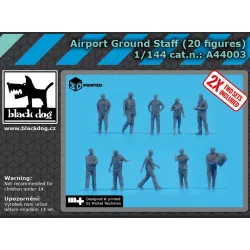 Black Dog A44003 1/144 Airport Ground Staff 20 Figures