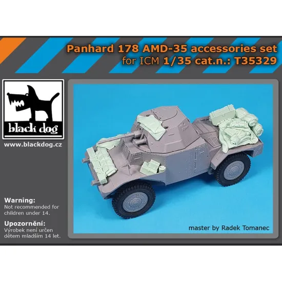 Black Dog T35329 1/35 Panhard 178 Amd-35 Accessories Set For Icm