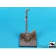Black Dog D35136 1/35 Base With Telegraph Pole 100/100 Mm