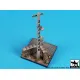 Black Dog D35136 1/35 Base With Telegraph Pole 100/100 Mm