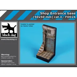 Black Dog Fd024 1/24 Shop Entrance Base 50/50 Mm