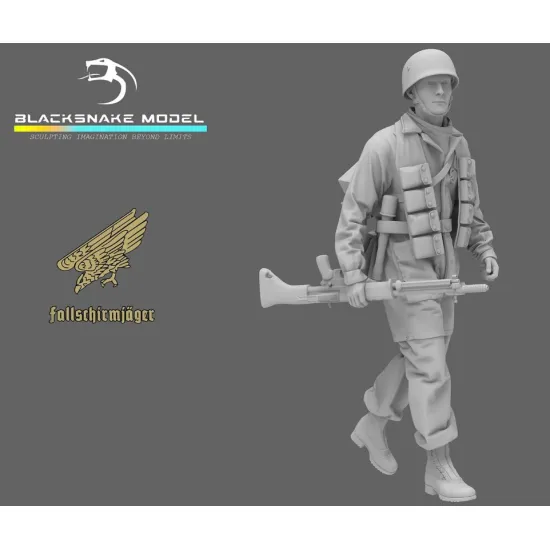 Black Snake Fsj-07 1/35 Fallschirmjager Rifleman With Fg42 Resin Kit