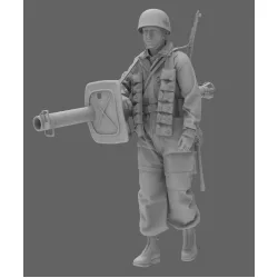 Black Snake Fsj-09 1/35 Fallschirmjager Tank Hunter Resin Figure Kit