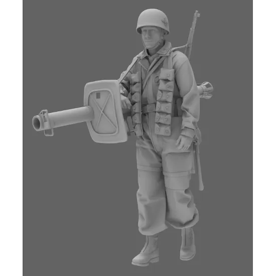 Black Snake Fsj-09 1/35 Fallschirmjager Tank Hunter Resin Figure Kit