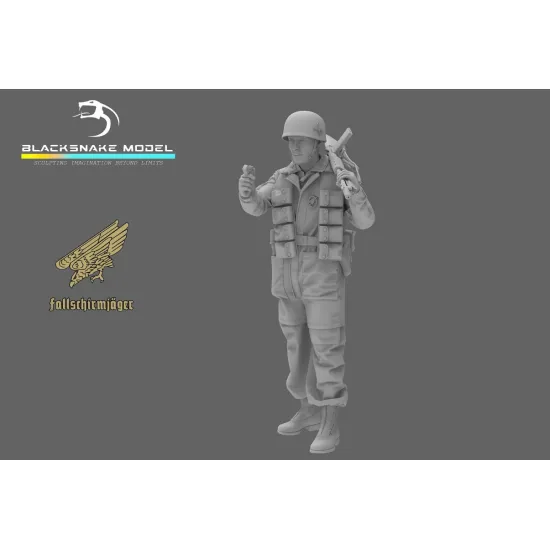 Black Snake Fsj-11 1/35 Fallschirmjager Smoke And Steel Resin Figure Kit