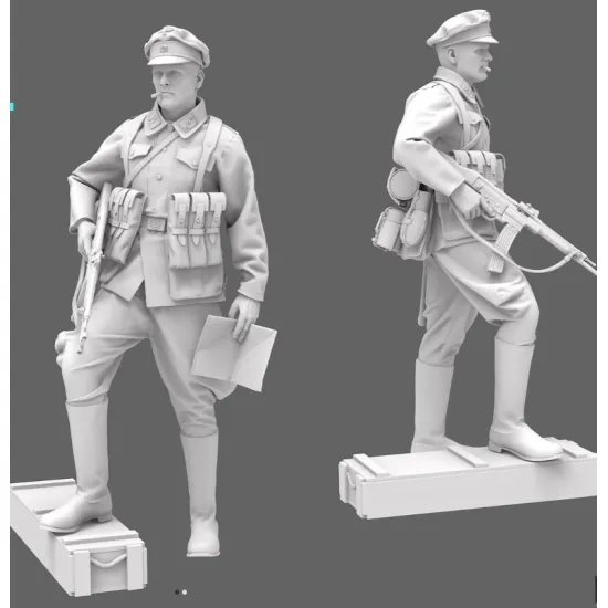 Black Snake Waffen-01 1/35 Untersturmfuhrer Waffen Resin Figure Kit