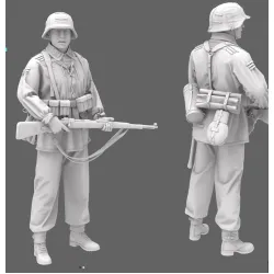 Black Snake Waffen-02 1/35 German Waffen Soldier Resin Figure Kit