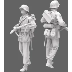 Black Snake Waffen-06 1/35 German Waffen Soldier Resin Figure Kit