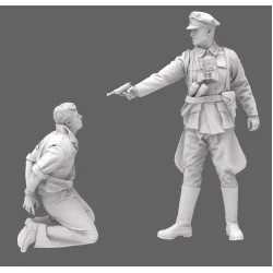 Black Snake Waffen-08-09 1/35 German Waffen Soldier Execution Set Resin Figure
