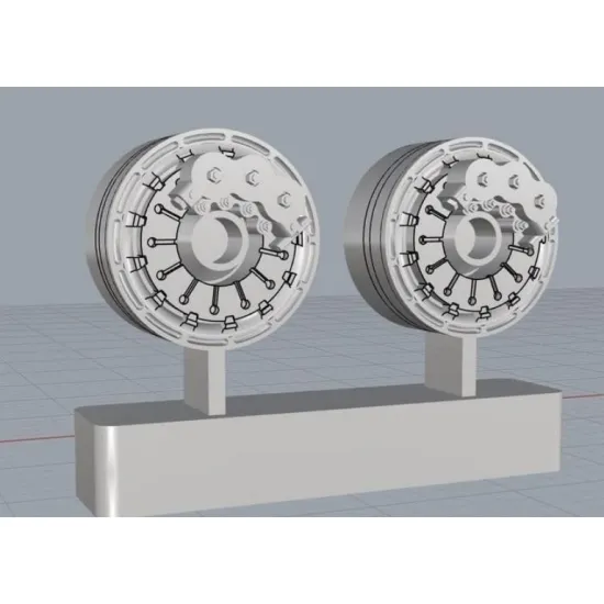 Cat4-r72027 1/72 F7u-3/3m/3p Cutlass Wheels Type1 Aircraft Accessories