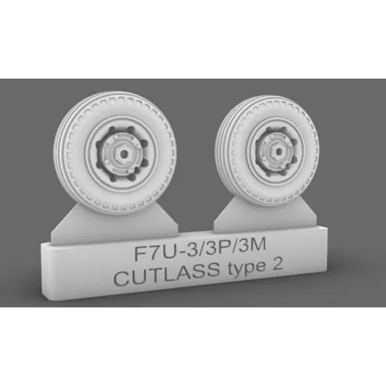 Cat4-r72028 1/72 F7u-3/3m/3p Cutlass Wheels Type2 Aircraft Accessories