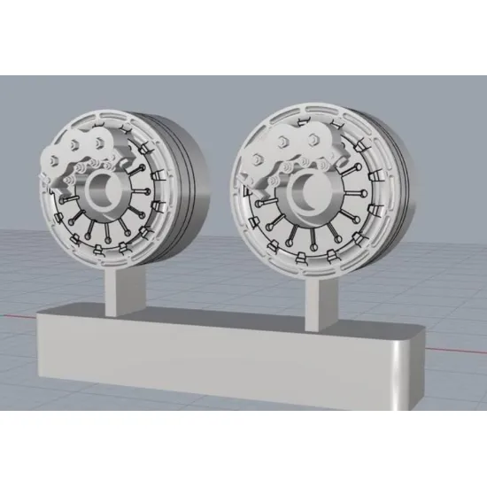 Cat4-r72028 1/72 F7u-3/3m/3p Cutlass Wheels Type2 Aircraft Accessories