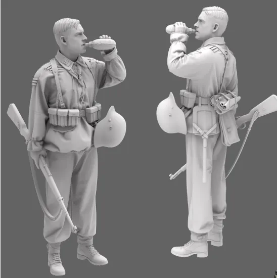 Black Snake Waffen-10 1/35 German Waffen Soldier Resin Figure