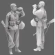 Black Snake Waffen-10 1/35 German Waffen Soldier Resin Figure