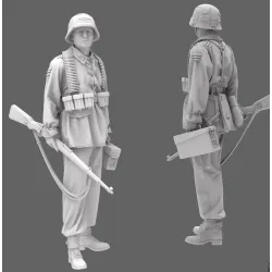 Black Snake Waffen-11 1/35 German Waffen Soldier Resin Figure
